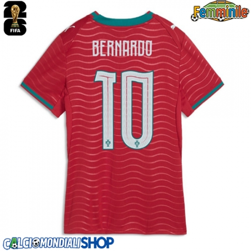 Maglie da calcio Portogallo Bernardo Silva #10 Prima Maglia Femminile Mondiali 2026  Manica Corta